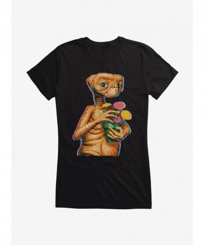 E.T. Theme Flower Pot Tee for Girls