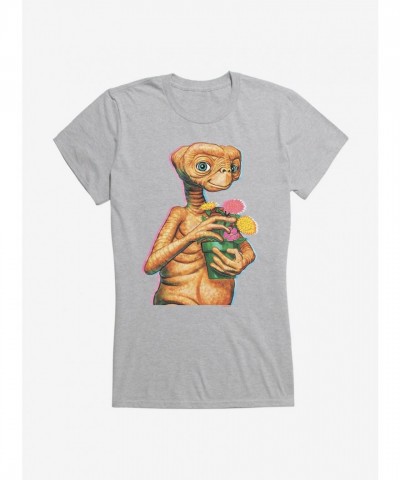 E.T. Theme Flower Pot Tee for Girls