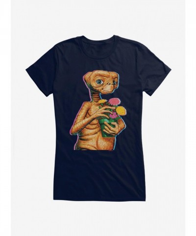 E.T. Theme Flower Pot Tee for Girls