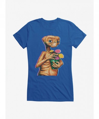 E.T. Theme Flower Pot Tee for Girls