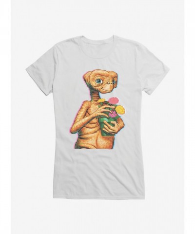 E.T. Theme Flower Pot Tee for Girls