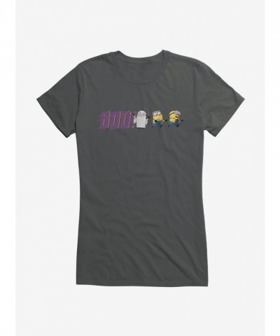 Minions Ghost Boo Girls Lightweight T-Shirt