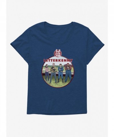 Letterkenny Plus Size Girls Scoop Neck Dog T-Shirt
