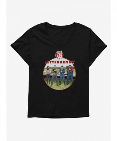Letterkenny Plus Size Girls Scoop Neck Dog T-Shirt