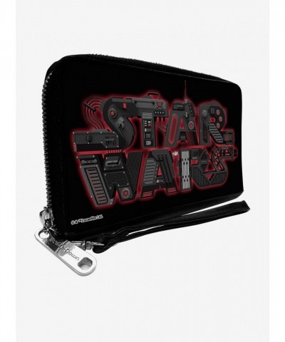 Star Wars Red Black Vegan Leather Women's Zip Wallet