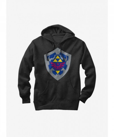 Nintendo Legend of Zelda Hylian Shield Unisex Hoodie - Black