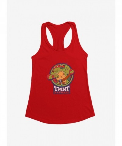 Teenage Mutant Ninja Turtles Raphael Badge Lightweight Red Tank for Girls