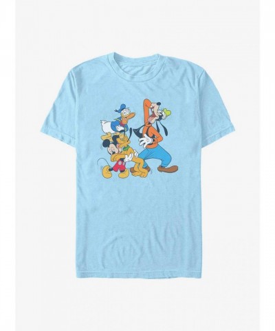 Disney Laugh It Up Mickey Mouse Unisex T-Shirt - Blue