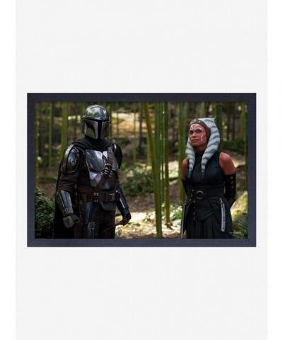 Star Wars Boba Fett & Mando Art, Framed Wall Decor for Fans