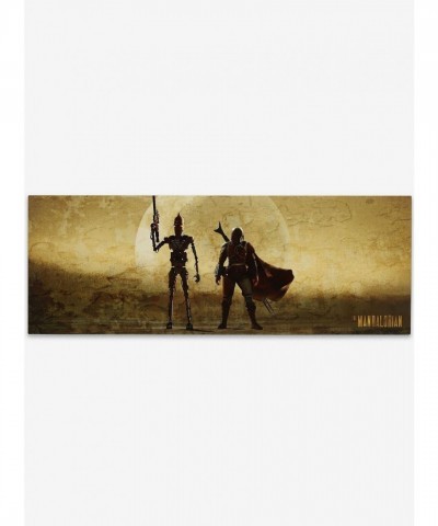The Mandalorian and IG-11 Wood Wall Art for Star Wars Lovers