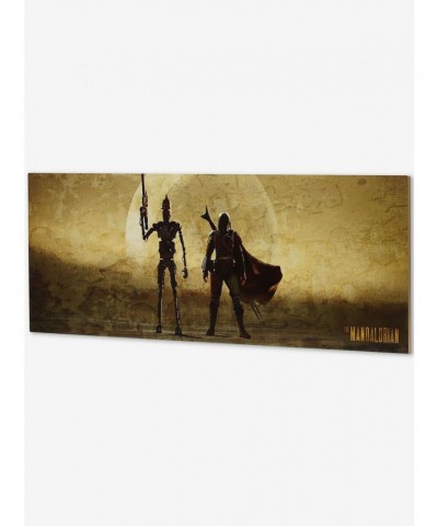The Mandalorian and IG-11 Wood Wall Art for Star Wars Lovers
