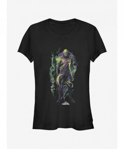Marvel Captain Marvel Talos Green T-Shirt for Men - Black
