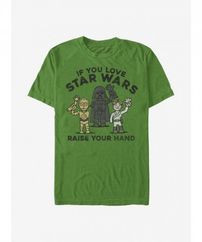 Star Wars Favorite Characters Hand-Raising T-Shirt Unisex