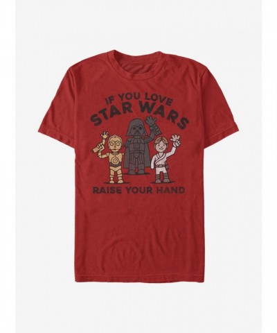 Star Wars Favorite Characters Hand-Raising T-Shirt Unisex