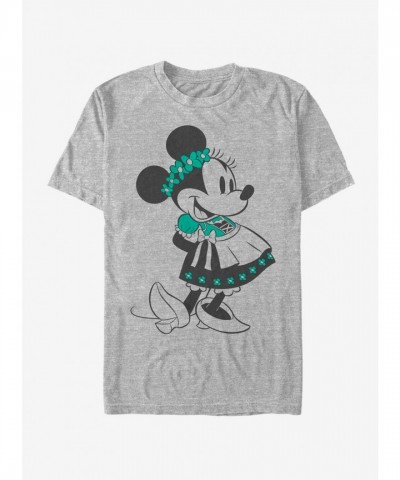 Disney Minnie Mouse Vintage Dirndl T-Shirt - Grey Unisex