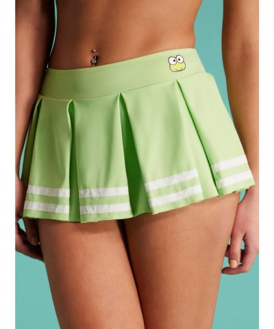 Keroppi Cute Varsity Stripe Skirted Swim Bottoms for Girls