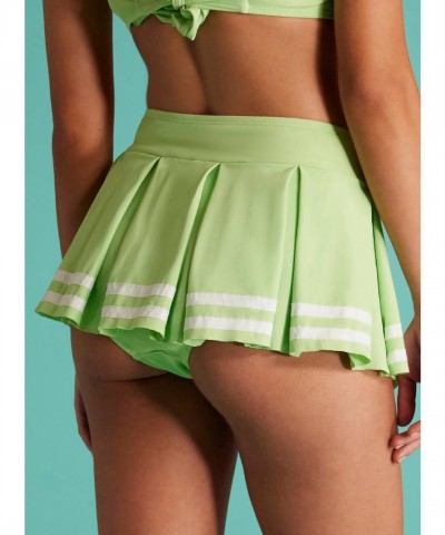 Keroppi Cute Varsity Stripe Skirted Swim Bottoms for Girls