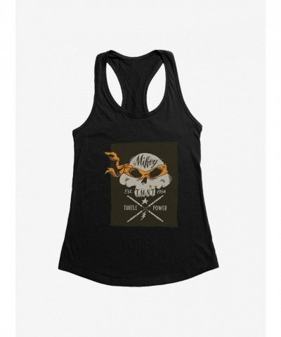 Teenage Mutant Ninja Turtles Girls Lightweight Cotton Michelangelo Tank