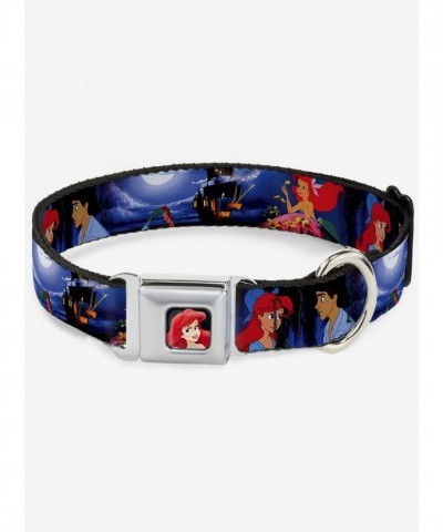 Disney Ariel and Eric The Little Mermaid High-Density Polyester Seatbelt Dog Collar