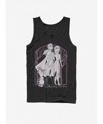 Disney Forest Frame Tank Top - Men's Black Cotton T-shirt