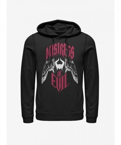 Disney Maleficent Mistress of Evil Men's Black Hoodie with Wings