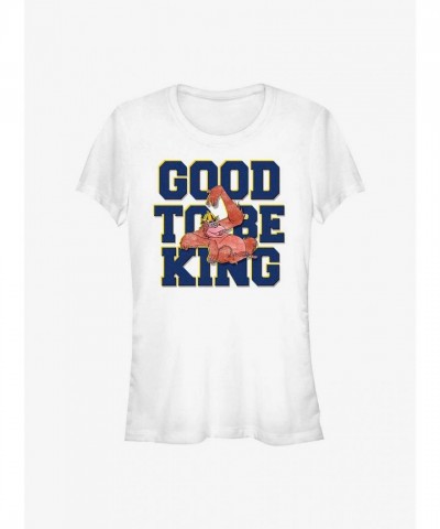 Disney Jungle Book Louie T-Shirt for Girls in White