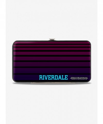 Riverdale Hinged Wallet - Stylish Vegan Leather & Stainless Steel