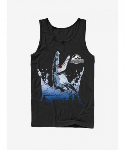 Jurassic World Black Mosasaurus Show Tank Top