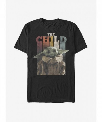 Mandalorian Child Graphic T-Shirt - Men's Black Cotton