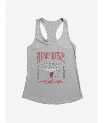 Rick and Morty Girls Floaty Bloody Man Tank Top
