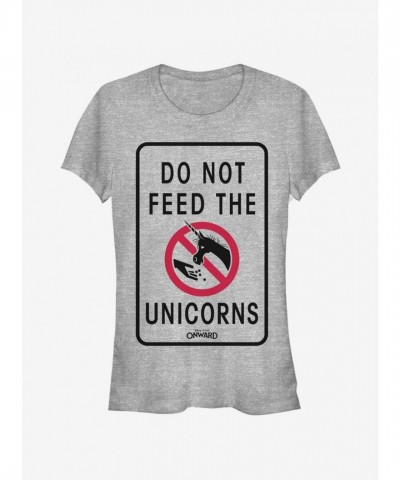 Disney Pixar Onward Unicorns Girls T-Shirt - Grey