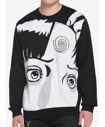 Junji Ito Uzumaki Graphic Knit Sweater for Men
