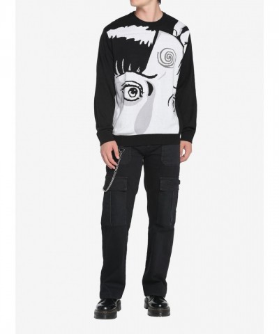 Junji Ito Uzumaki Graphic Knit Sweater for Men