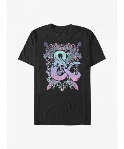 Dungeons & Dragons Pastel Logo Unisex T-Shirt - Black