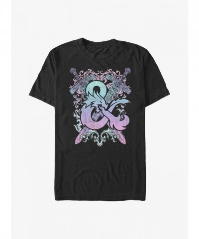 Dungeons & Dragons Pastel Logo Unisex T-Shirt - Black