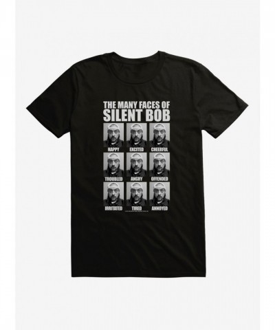 Jay And Silent Bob Reboot T-Shirt - Silent Bob's Many Faces