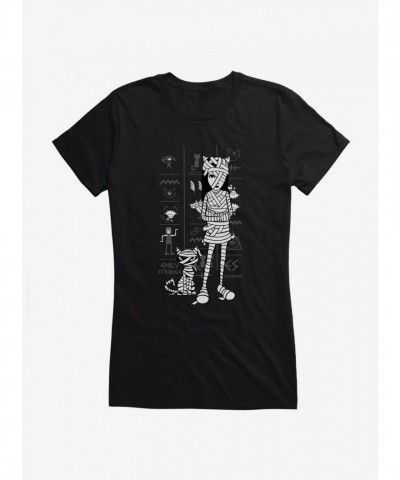 Emily Strange Egyptian Mummies Lightweight Cotton Girls T-Shirt