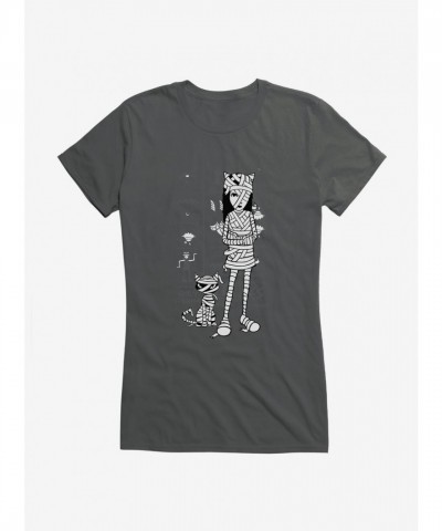 Emily Strange Egyptian Mummies Lightweight Cotton Girls T-Shirt