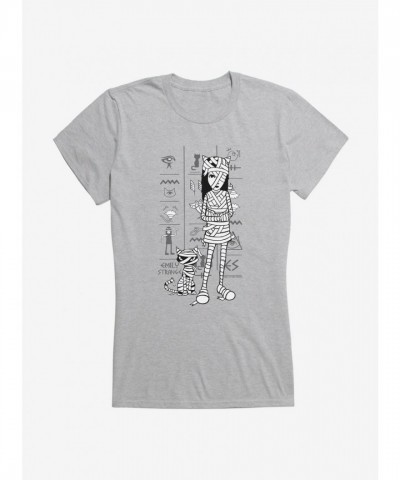 Emily Strange Egyptian Mummies Lightweight Cotton Girls T-Shirt