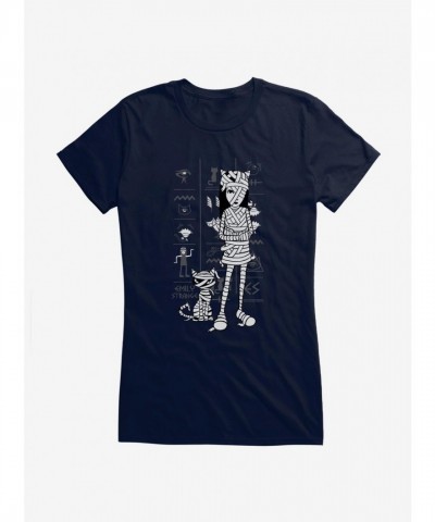 Emily Strange Egyptian Mummies Lightweight Cotton Girls T-Shirt