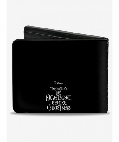 Buckle-Down Disney Nightmare Before Christmas Men's Vegan Leather Bifold Wallet