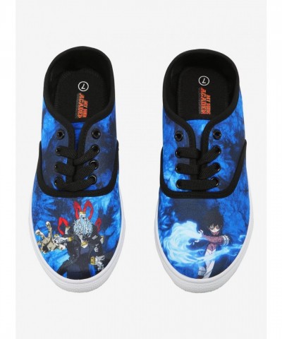 My Hero Academia Dabi & Shigaraki Blue Tie-Dye Lace-Up Sneakers for Women