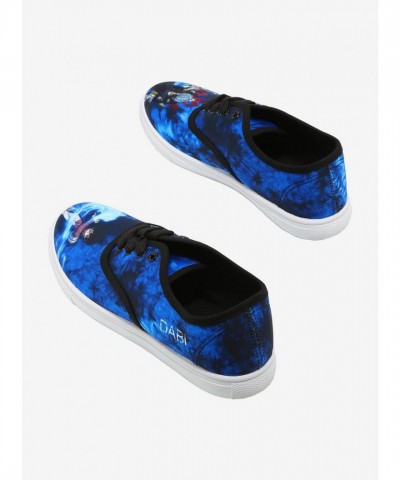 My Hero Academia Dabi & Shigaraki Blue Tie-Dye Lace-Up Sneakers for Women