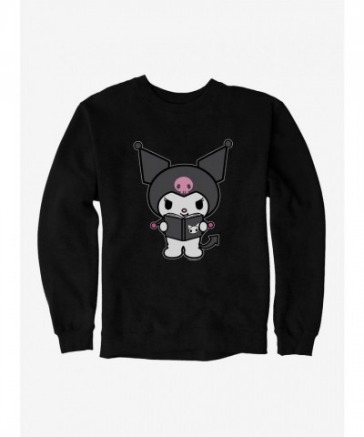 Kuromi Cozy Reading Sweatshirt for Men