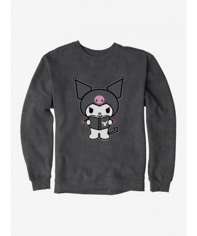 Kuromi Cozy Reading Sweatshirt for Men