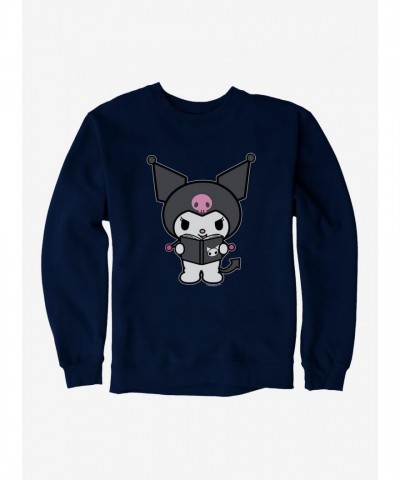 Kuromi Cozy Reading Sweatshirt for Men