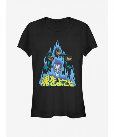 Disney Hercules Hades Girls Cotton T-Shirt - Black