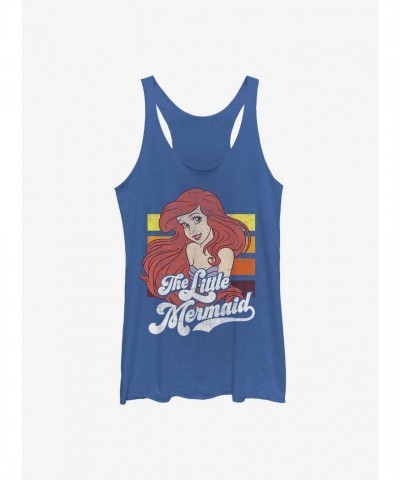 Disney Ariel Smile Cartoon Junior Tank Top - Blue