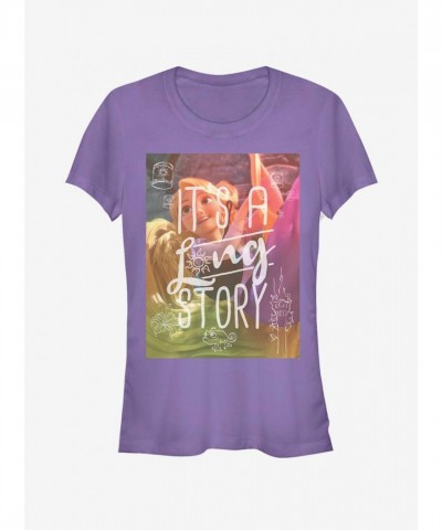 Disney Tangled Long Story Junior Girls T-Shirt