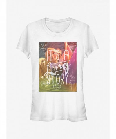 Disney Tangled Long Story Junior Girls T-Shirt